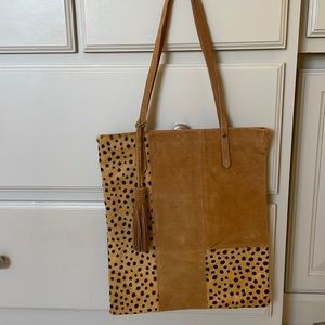 Suede tote- new without tags